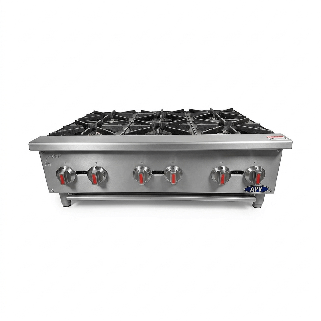 Cocina Industrial 6 Quemadores A Gas 90cm APV-00101