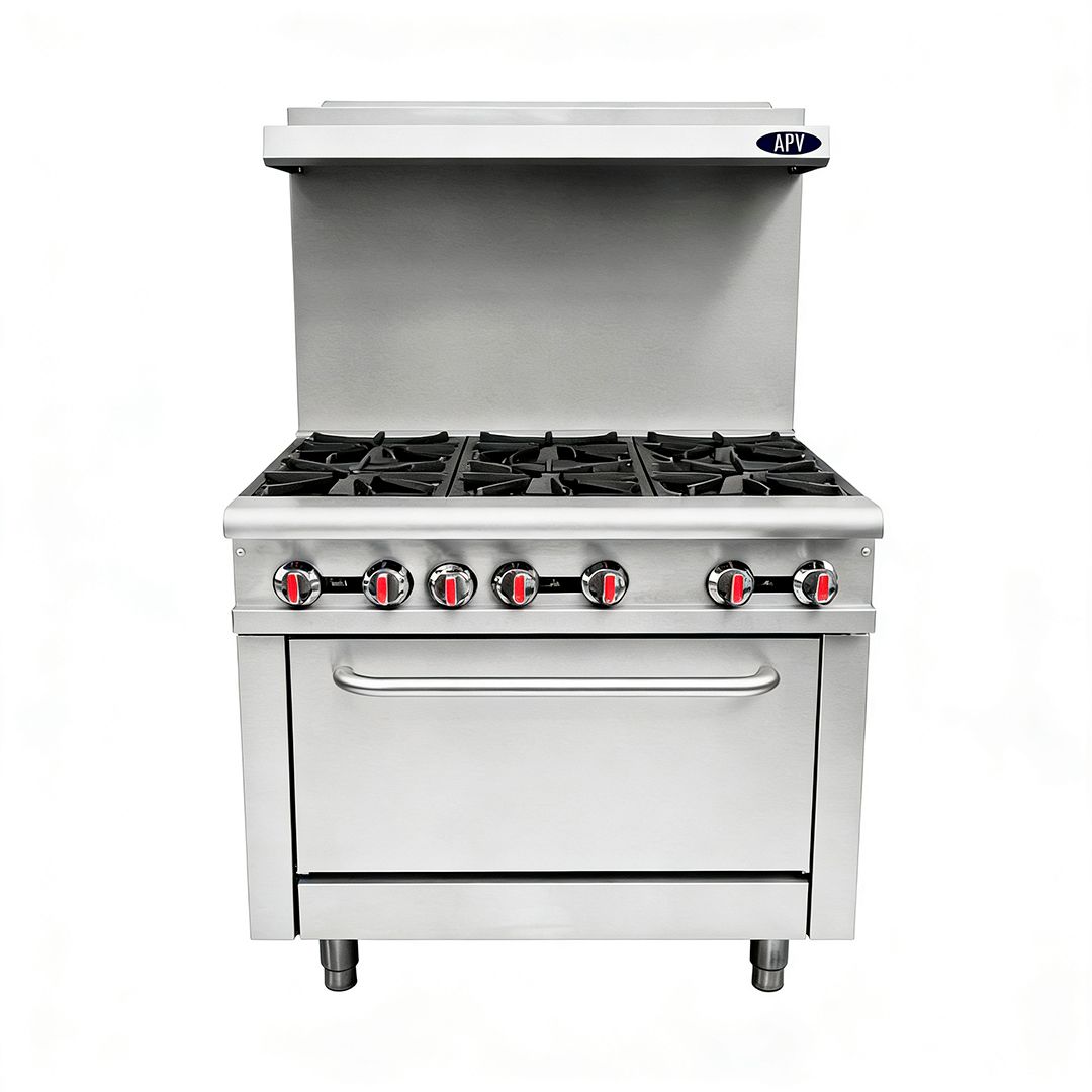 Cocina De 6 Quemadores Y Horno