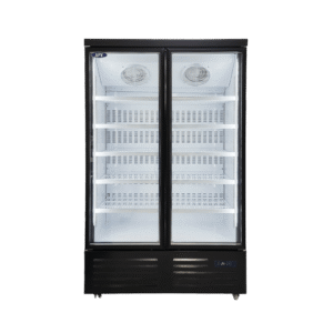Congelador Esmaltado 2 Puertas De Vidrio