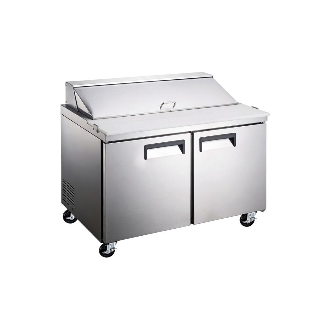 Mesa Refrigerada De Preparación 2 Puertas Y 24 Insertos Sextos