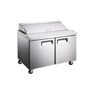 Mesa Refrigerada De Preparación 2 Puertas Y 24 Insertos Sextos